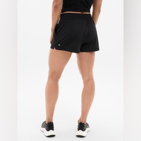 Athleta Women's 1X Black Hustle 3" Shorts Activewear Running Gym Lightweight - Picture 2 of 10
